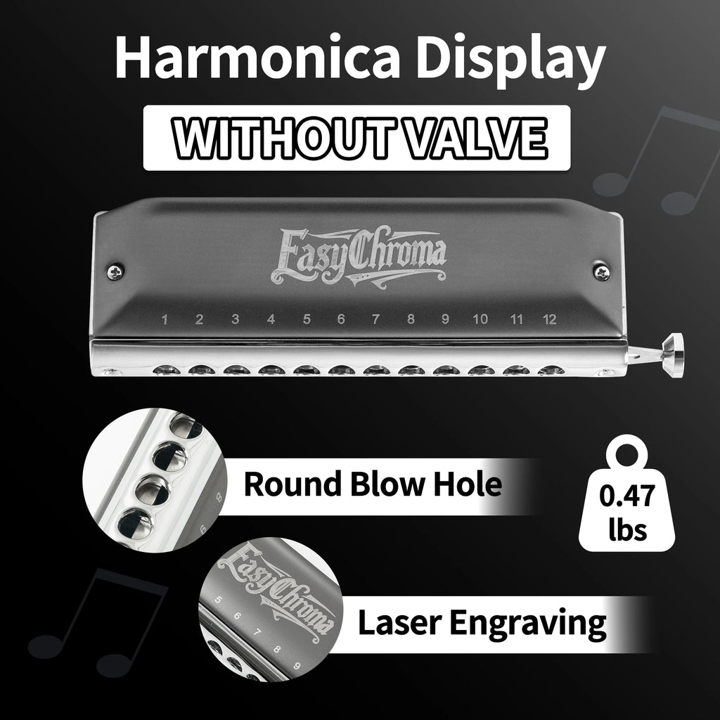 Harmonica Chromatique Pro C Noir