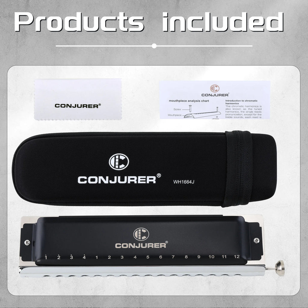 Harmonica Professionnel Chromatique C