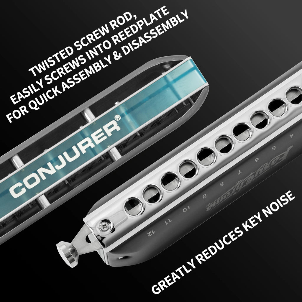 Harmonica Chromatique Pro C Noir