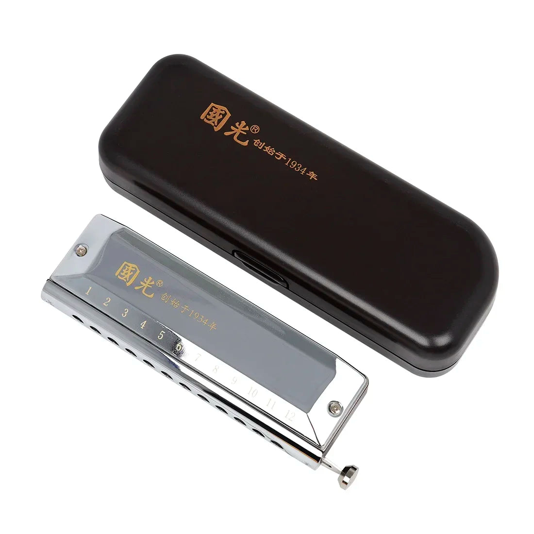 Harmonica Chromatique Do 12 Trous